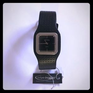 TOKYObay Black Cuff Watch NWT Unisex